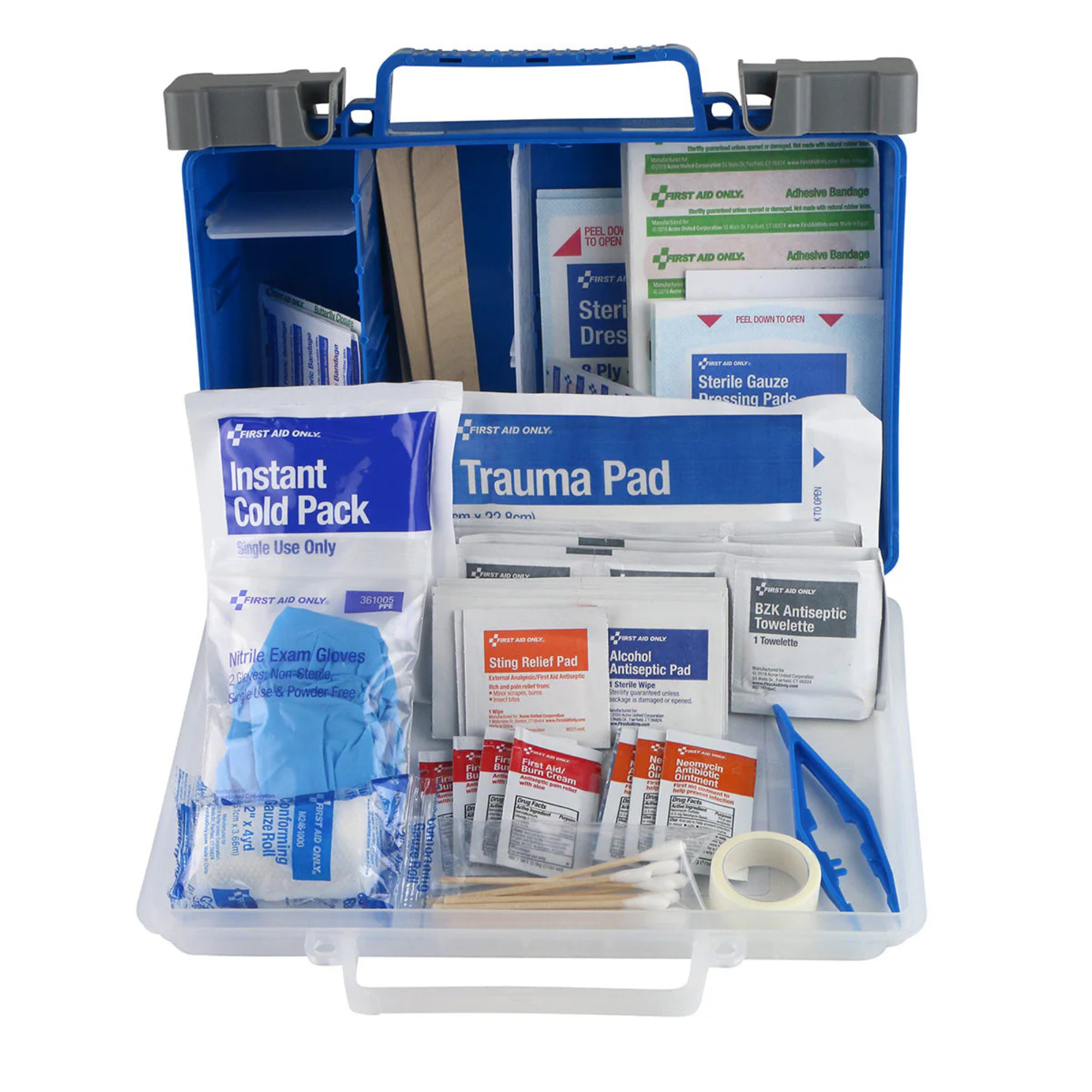 First Aid Only 25-Person Clear Front Plastic First Aid Kit from Columbia Safety